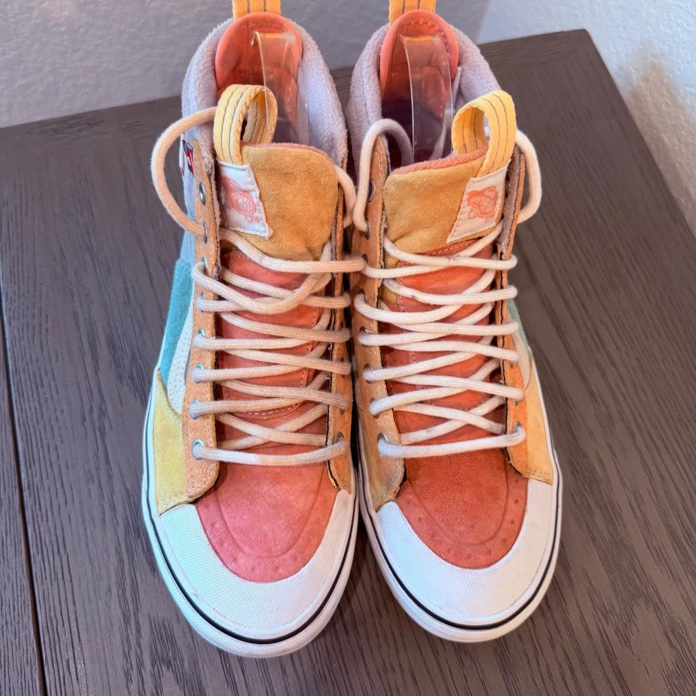 Vans Sk8-Hi MTE-2 Multi Color Pastel Suede Waterproof Winter Boots Mens 8 500714